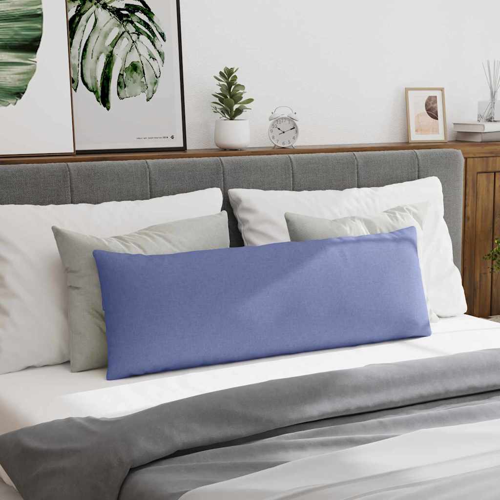 Sofa Pillows 2 pcs Blue 120 x 40 cm Fabric